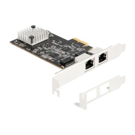 tarjeta de red pcie con 2 puertos rj45 x2 5gbe 81261