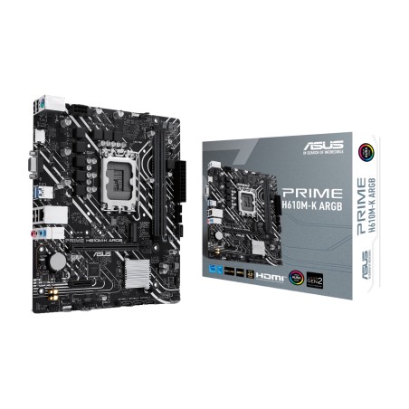 carte mère micro atx pour intel prime h610m-k argb lga1700