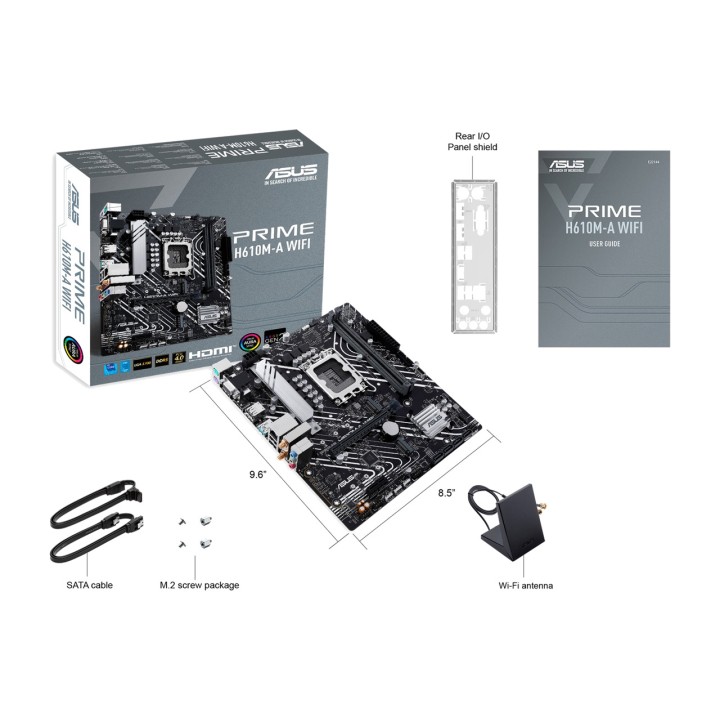 ASUS Scheda madre micro ATX per Intel PRIME H610M-A-WIFI