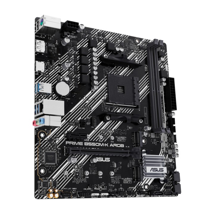 ASUS Micro ATX motherboard for AMD PRIME B550M-K ARGB AM4