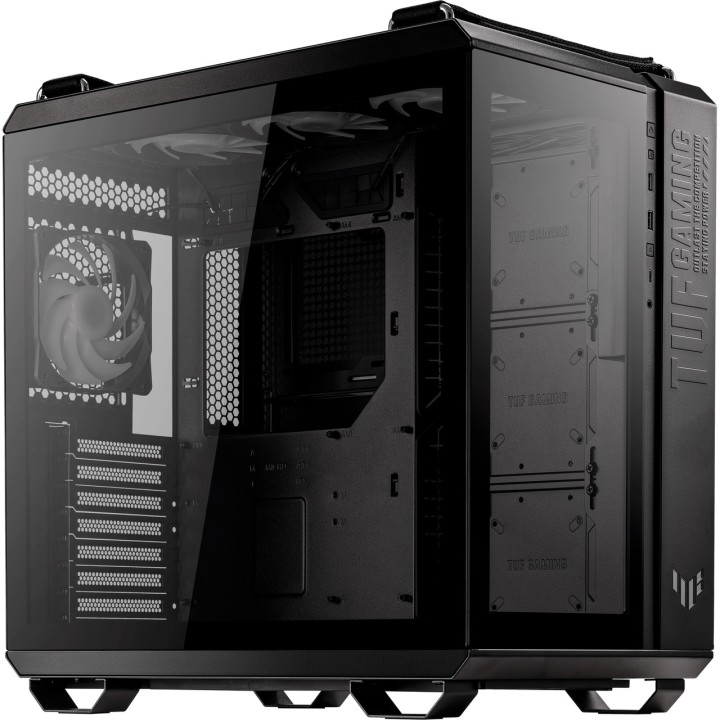 ASUS Caja de PC semitorre ATX con ventana TUF-GAMING GT502