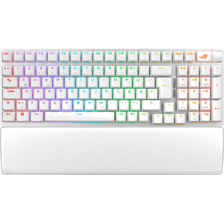 teclado mecánico gaming inalámbrico rog strix scope ii 96 wireless nx snow-qwertz