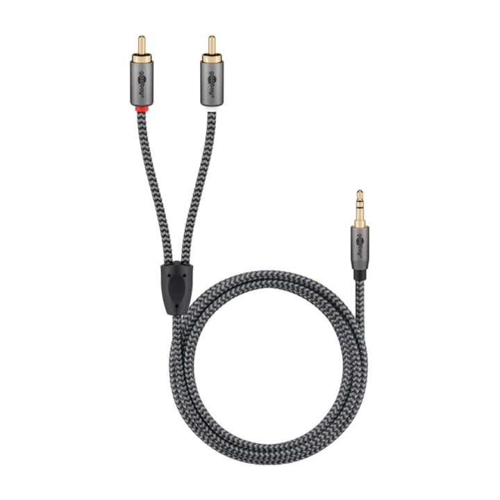 GOOBAY Cavo adattatore audio jack-RCA stereo PLUS AUX 3,5MM