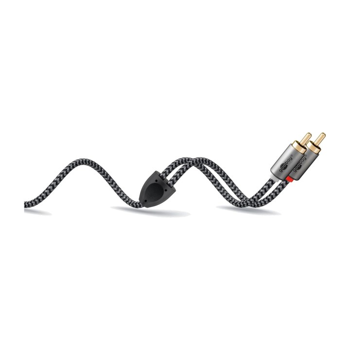 GOOBAY Stereo-Klinke-auf-Cinch-Audioadapterkabel PLUS AUX