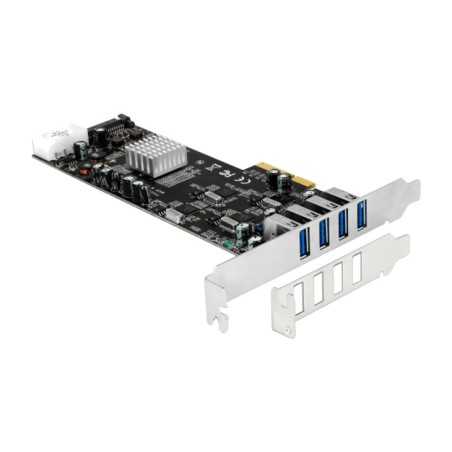 tarjeta controladora pcie de cuatro canales con 4 puertos usb-a x4 3.2 gen1 5gbps d720202 89365