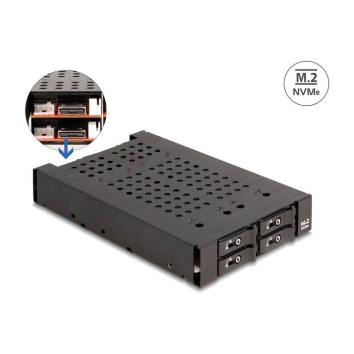 DELOCK Wechselrahmen für M.2-NVMe-SSD 3,5" 4X SFF-8612 47111