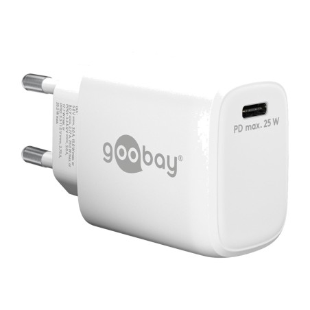 chargeur mural rapide usb-c pd gan 25w