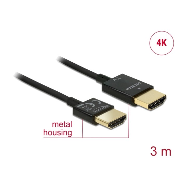 DELOCK Cable HDMI activo fino de alta velocidad con Ethernet