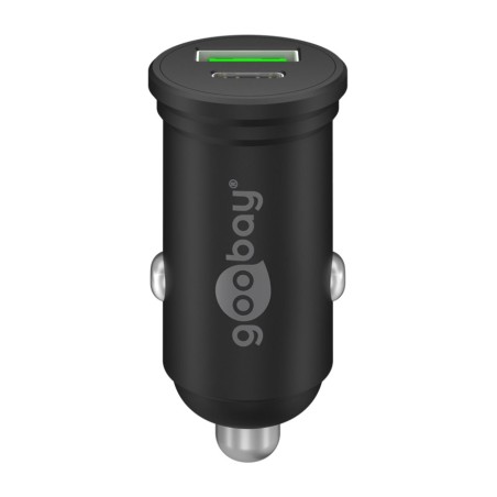 cargador rápido de coche de 2 puertos usb-c/usb-a pd 45w 61739