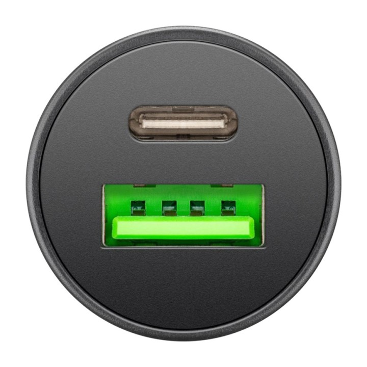 GOOBAY 2-Port-Schnellladegerät fürs Auto USB-C/USB-A PD 45W