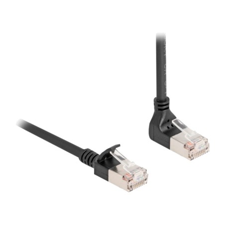 slim angled rj45 network patch cable cat6a s/ftp 90°