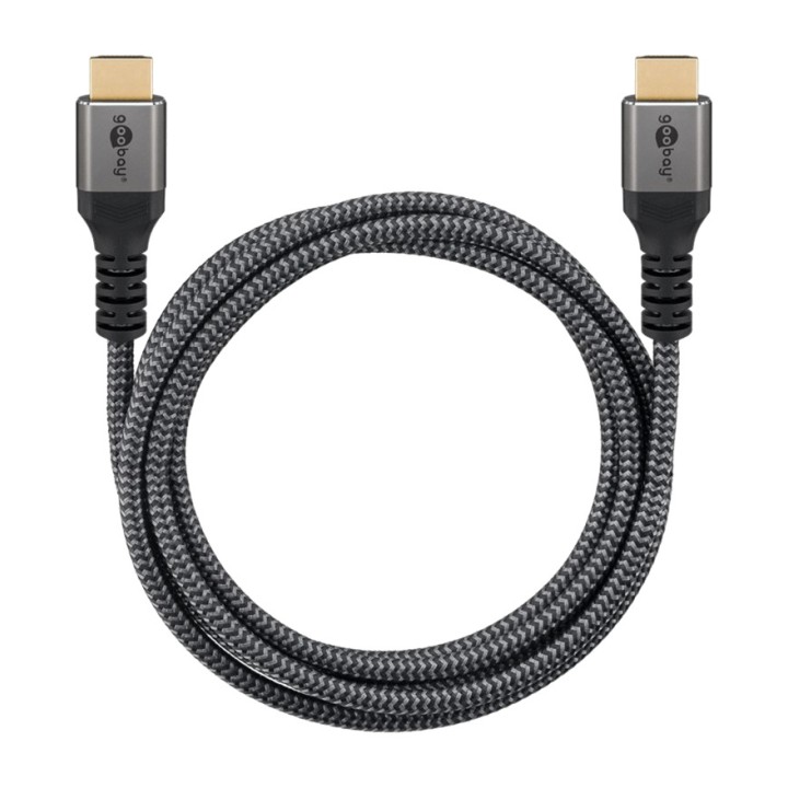 GOOBAY Cable HDMI de alta velocidad trenzado con Ethernet