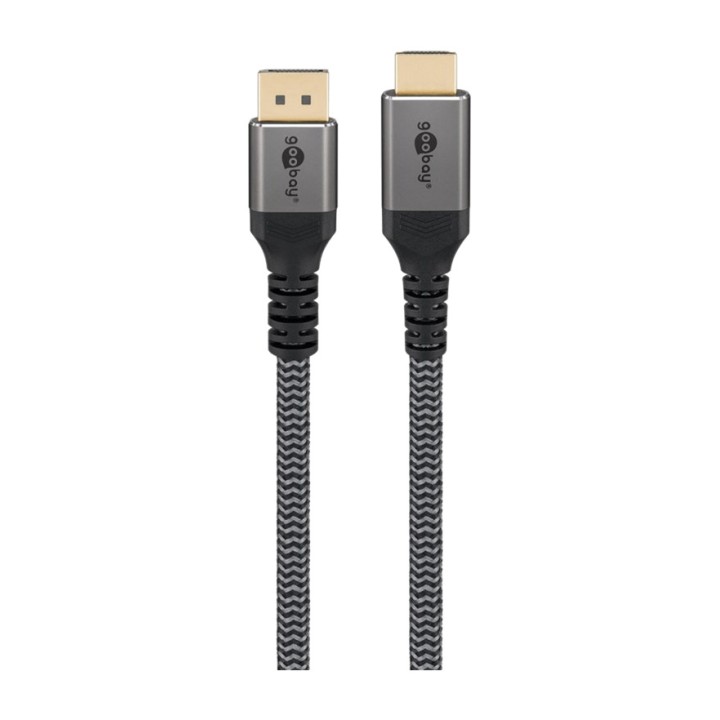 GOOBAY Cable adaptador DisplayPort a HDMI trenzado PLUS 4K