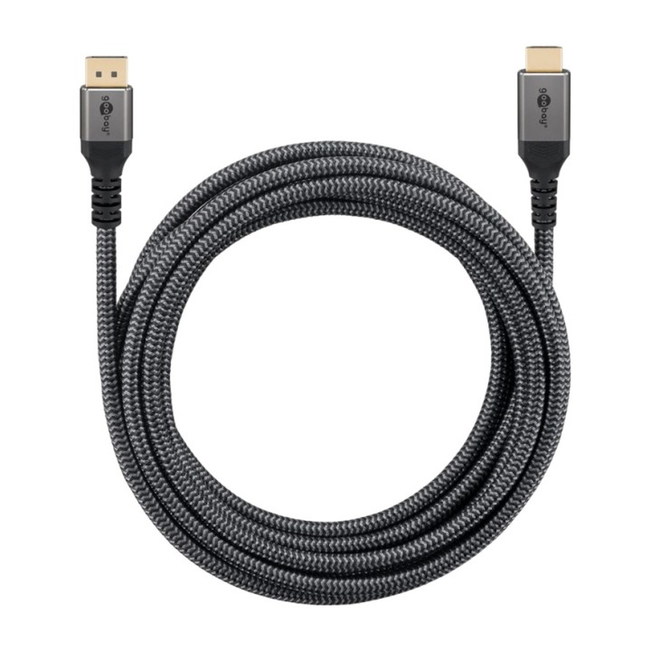 GOOBAY Cable adaptador DisplayPort a HDMI trenzado PLUS 4K