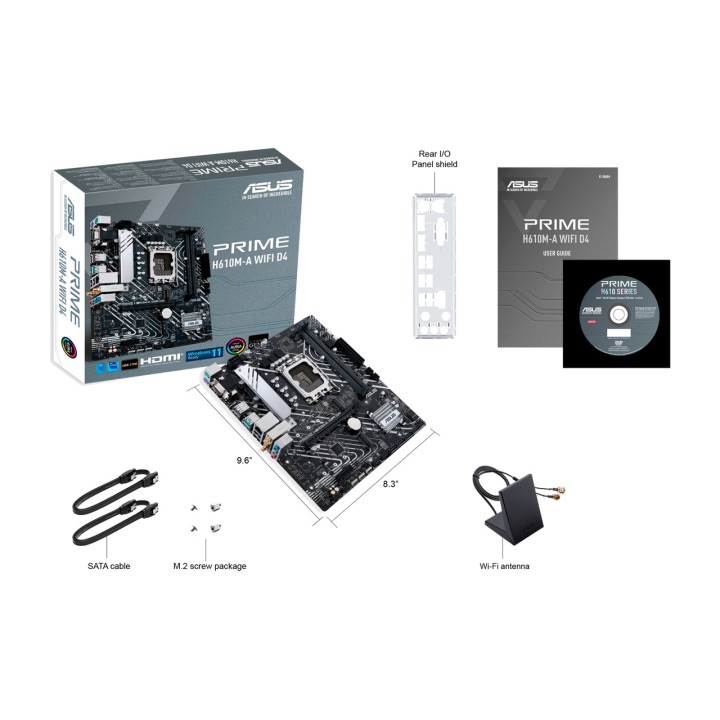 ASUS Carte mère micro ATX pour Intel PRIME H610M-A-WIFI D4
