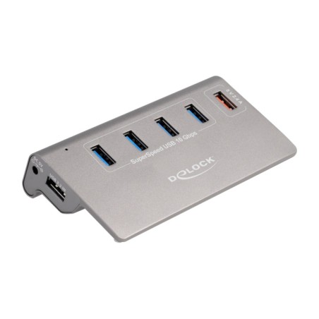 4-port-usb-hub mit schnellladeanschluss 3.2 gen2 10gbps 64182