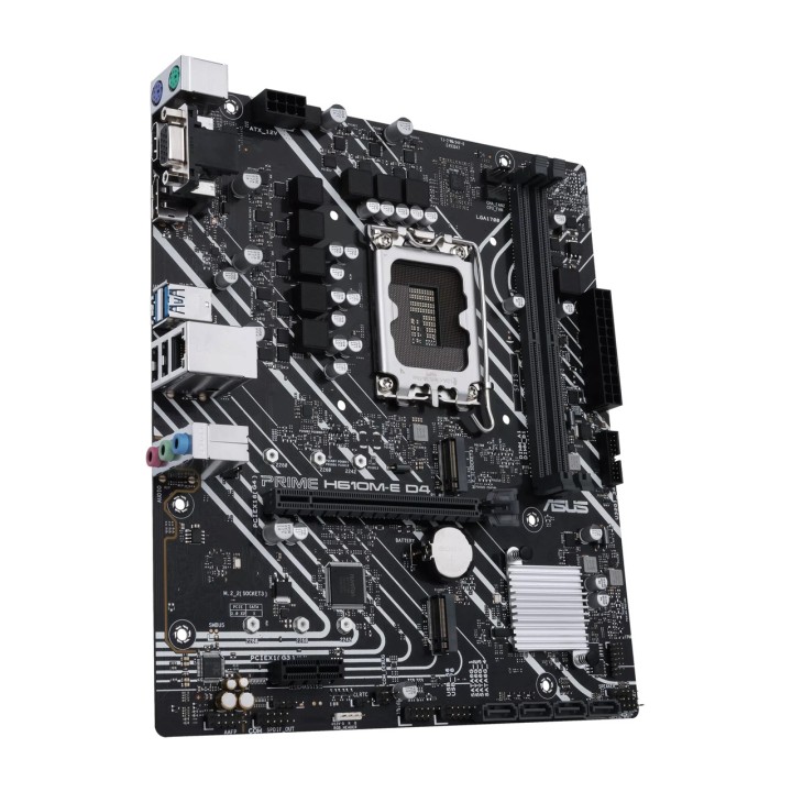 ASUS Placa base micro ATX para Intel PRIME H610M-E D4-CSM