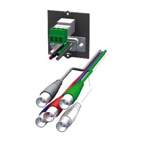 audio and video connection module for table panel custom-module-917.073-vga-minijack