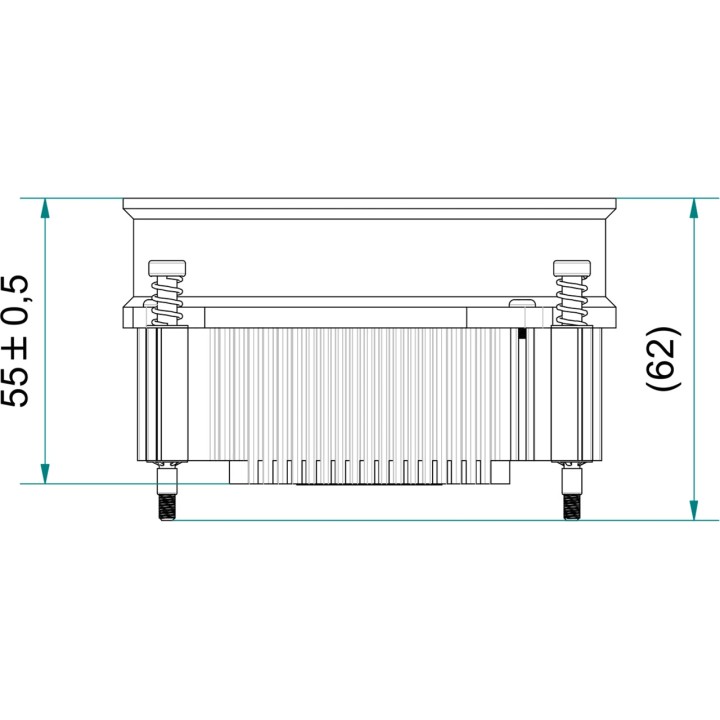 EKL Dissipateur thermique pour CPU à profil bas 22225