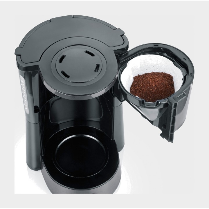 SEVERIN Cafetera de filtro con jarra cristal KA 9572 1,2L