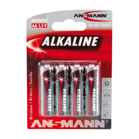 alkalisk batteri aa lr6 1,5v 4 uds 5015563
