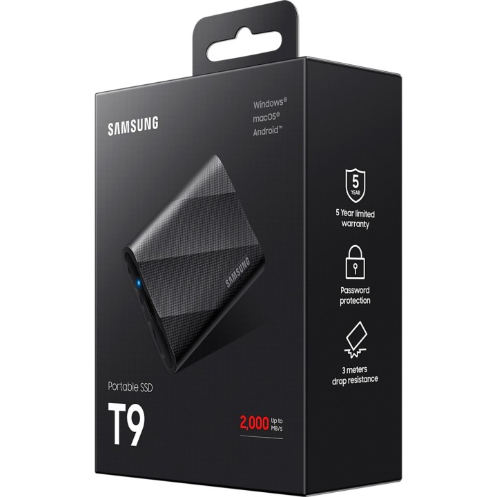 SAMSUNG Portable external USB-C 3.2 Gen SSD 2x2 T9 1TB