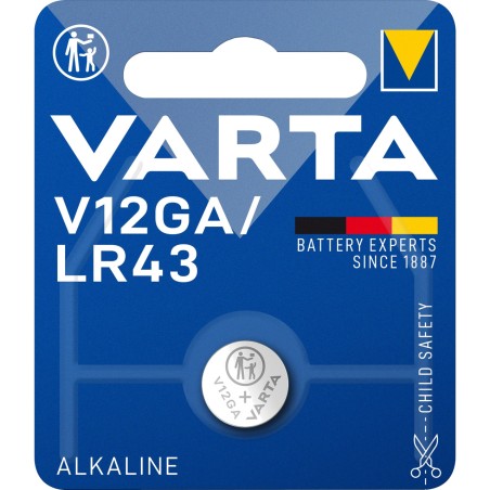 pila de botó alcalina v12ga lr43 1,5v 1 ud 04278101401