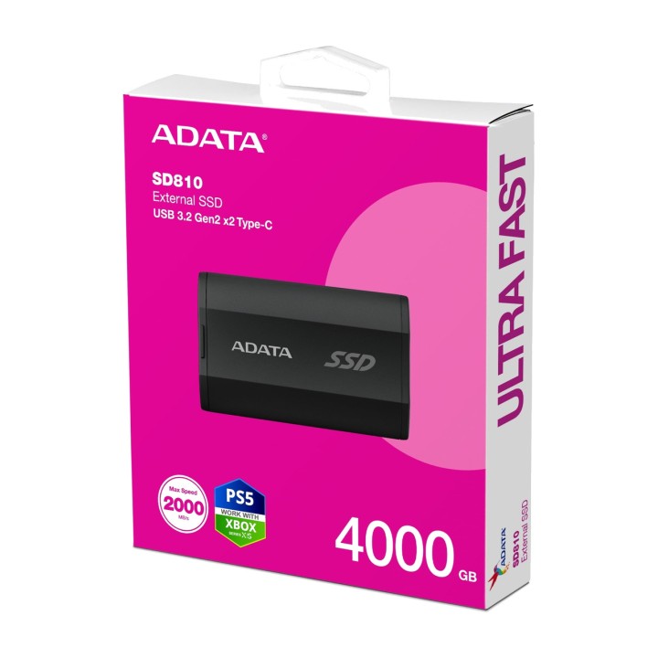 ADATA Εξωτερικό κινητό SSD SD810 4TB-USB-C 3.2 GEN 2X2