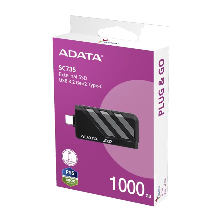 ADATA SSD externo portátil SC735 1TB-USB-C 3.2 GEN 2 100152528VAR
