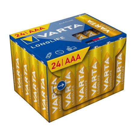 alkaline batterij longlife-aaa lr03 24 uds