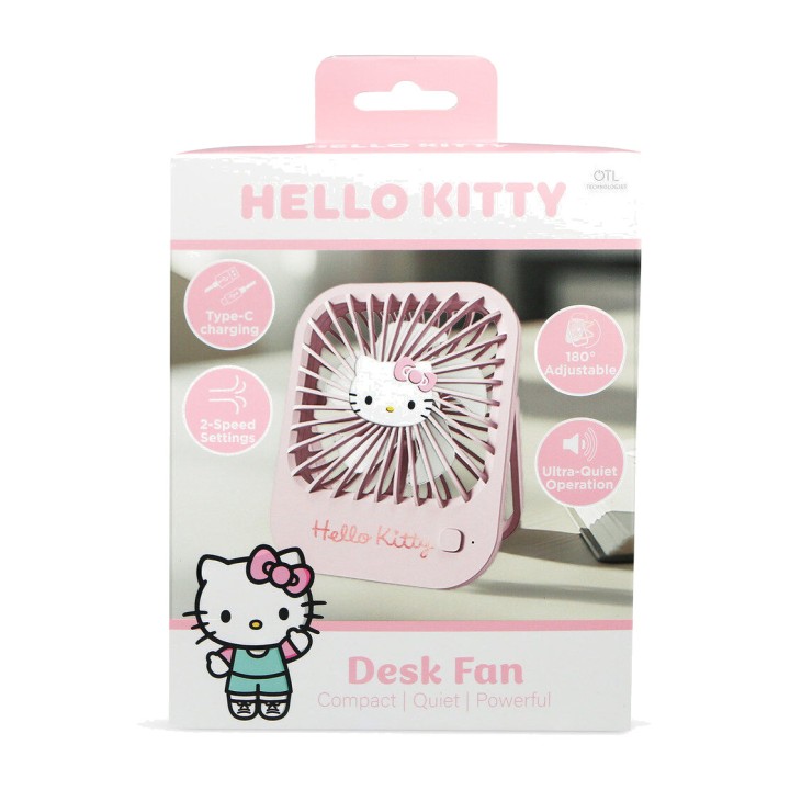 OTL TECHNOLOGIES Desk fan rechargeable HELLO KITTY