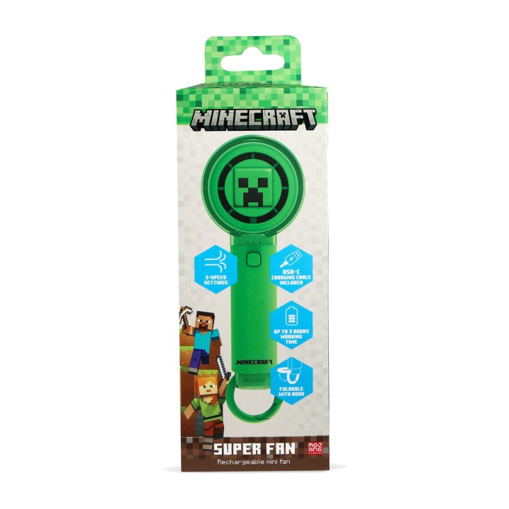 OTL TECHNOLOGIES Portable rechargeable mini fan MINECRAFT