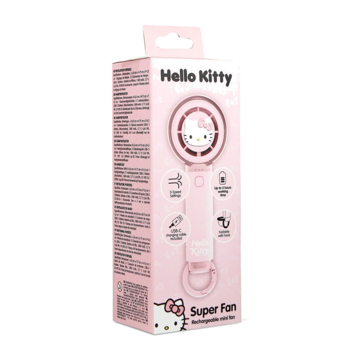 OTL TECHNOLOGIES Portable rechargeable mini fan HELLO KITTY