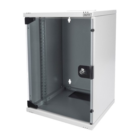 compact 10-inch wall-mounted rack cabinet 10" 9u 312x300mm 30kg