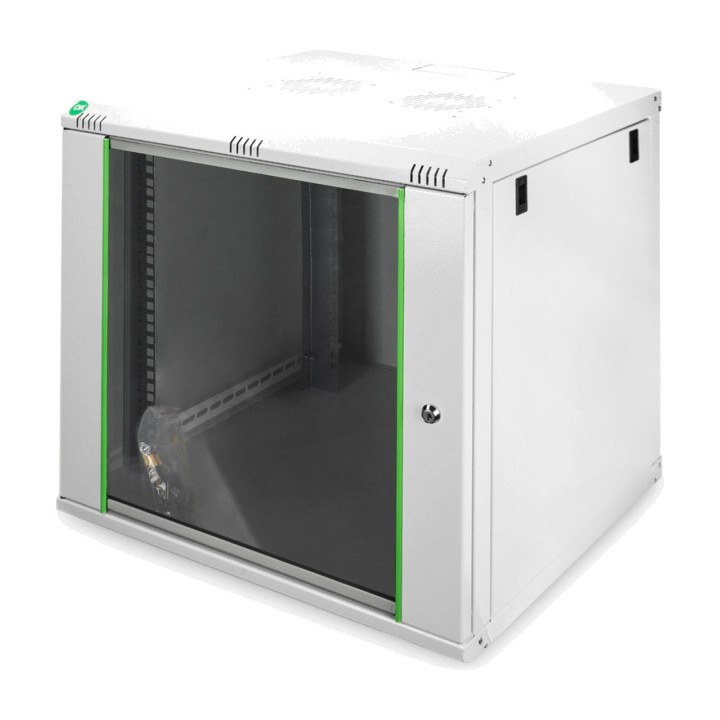 DIGITUS Armario rack de pared con puerta cristal templado DYNAMIC BASIC 19" 12U 600X600MM 60KG 1701538VAR