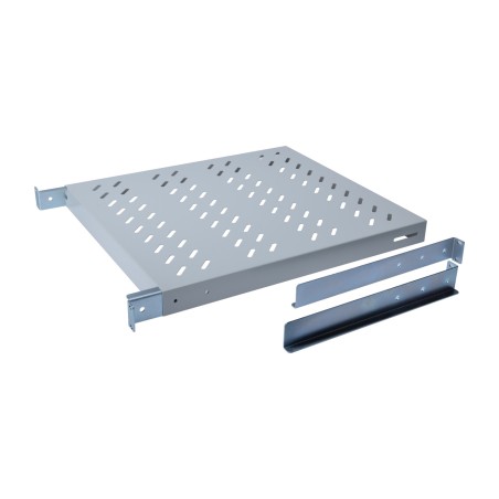 bandeja fija de fondo ajustable para armario rack 19" 1u 50kg 350-550mm
