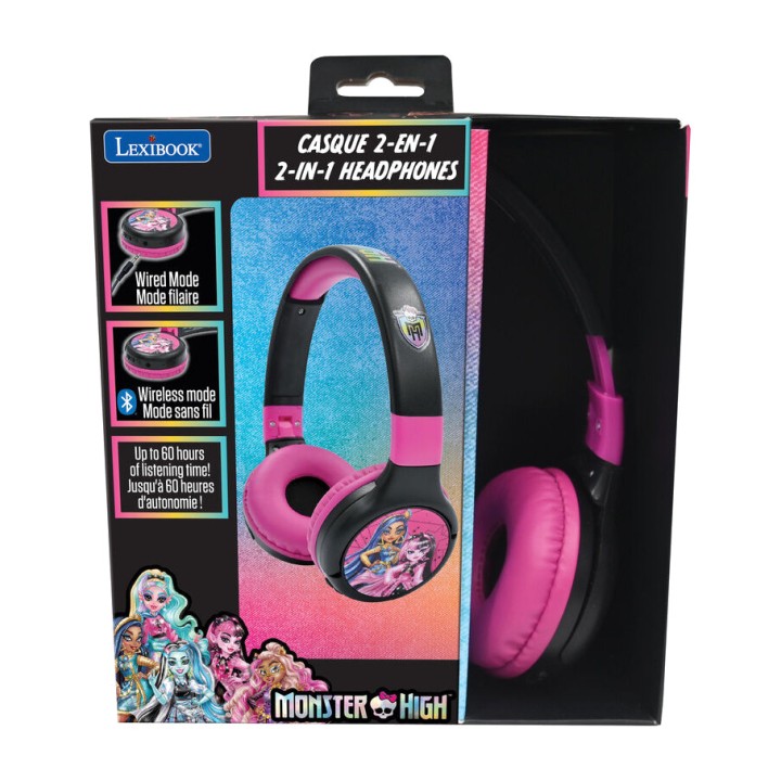 LEXIBOOK Barnsömmbara Bluetooth-hörlurar med mikrofon