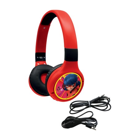 auriculares infantiles inalámbricos bluetooth plegables con micrófono prodigiosa ladybug