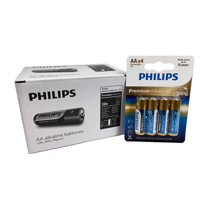 PHILIPS Alkalinebatterij met lange levensduur PREMIUM