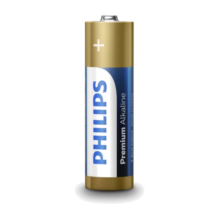 PHILIPS Alkaline batteri med lang levetid PREMIUM AA BLISTER