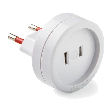 adaptador de viaje de enchufe europeo a americano tipo-c/a 6 a 250 v 1500 w