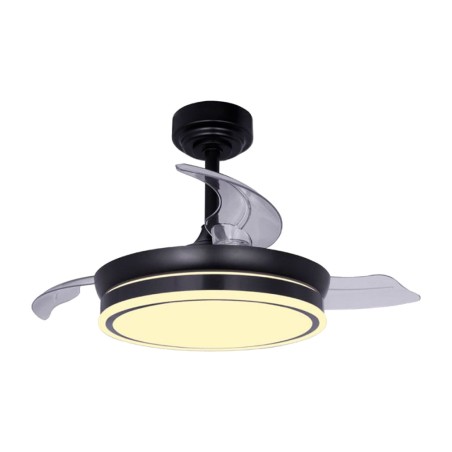 led-deckenventilator mit einziehbaren flügeln und fernbedienung moss-mini 3cct 46 w 5520 lm 92 cm ø39 42