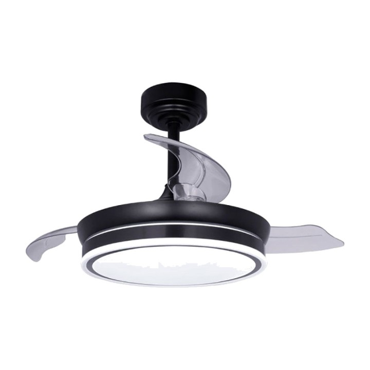 CRISTALRECORD Ventilatore da soffitto LED con pale