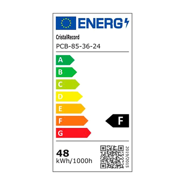 CRISTALRECORD Ventilatore da soffitto LED con pale