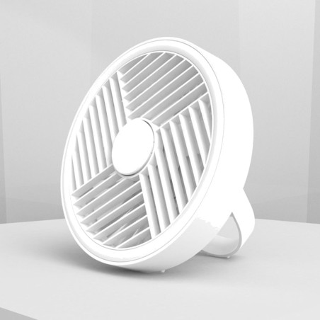 ventilatore da tavolo ricaricabile con luce led splash 5,5 w 6500 k usb-c 18x8,5x16cm 160 mm