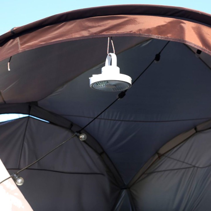 CRISTALRECORD Wiederaufladbarer Tischventilator mit