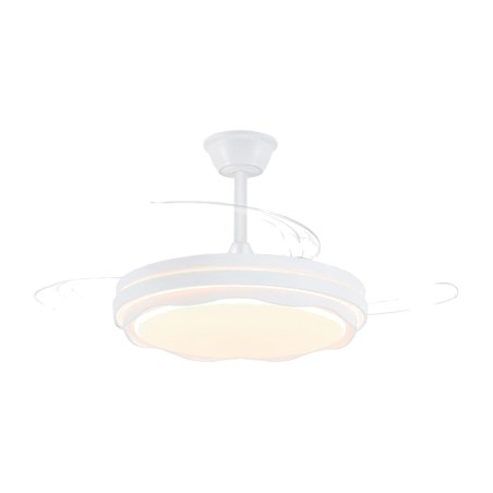 led ceiling fan with retractable blades, remote control and timer 3cct 60 w 6600 lm 106 cm ø15 40,5