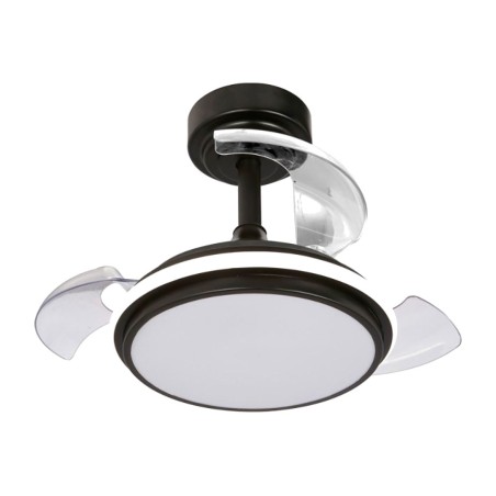 led-deckenventilator mit einziehbaren flügeln und fernbedienung antila-mini-xs 3cct 35 w 3000 lm 55 cm ø32 48