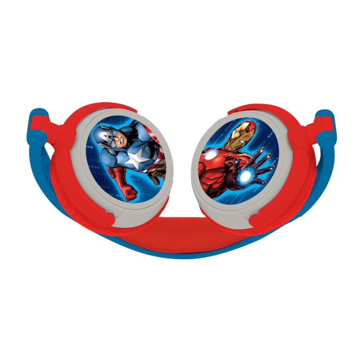 LEXIBOOK Auriculares infantiles plegables con cable y volumen limitado MARVEL LOS VENGADORES AVENGERS 3380743040769