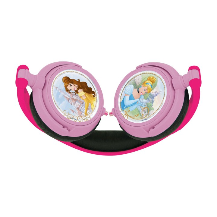 LEXIBOOK Auriculares infantiles plegables con cable y volumen limitado DISNEY PRINCESAS 3380743041926